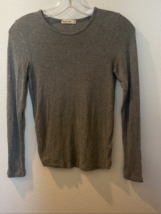 Marine Layer Tops - Marine Layer Gray Long-Sleeve Crewneck Tee